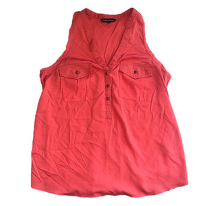 rock & republic coral v neck racerback tank top